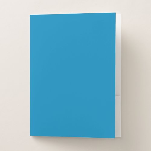 Blue NCS  solid color   Pocket Folder