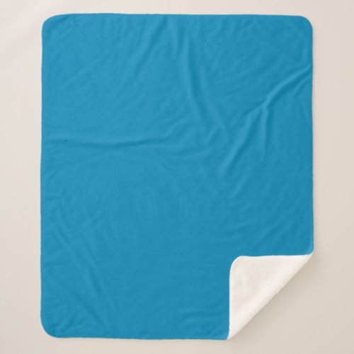 Blue NCS  solid color   Sherpa Blanket