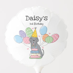 Blue Neapolitan Mastiff Dog Birthday Party Balloon