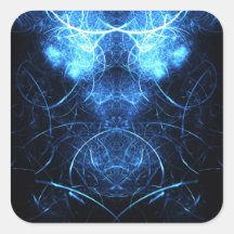 Blue Nebula Energy Fractal Art
