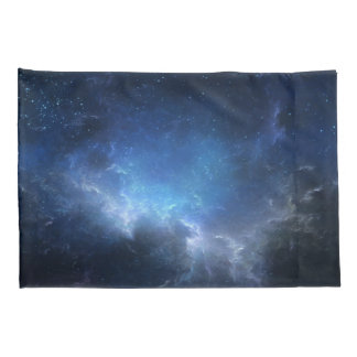 Blue Nebula, Galaxy Pillow Cases
