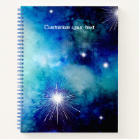 Blue Nebula Note Book Journal Sketchbook