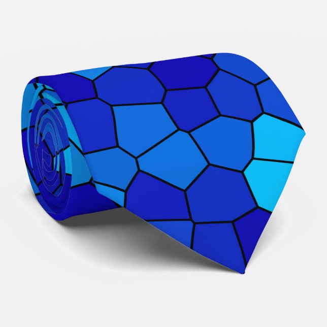 BLUE NECK TIE (Rolled)