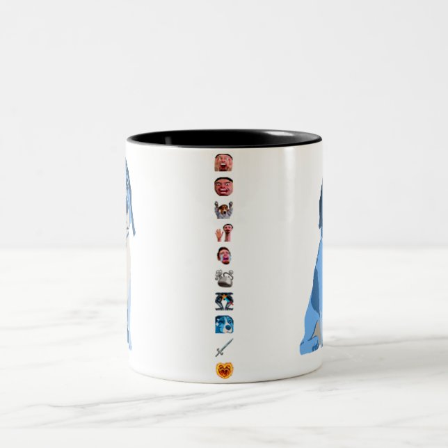 Blue Ned Mug with Emote Stripe (Center)
