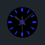 Blue Neon Clock<br><div class="desc">Neon Clock Design..</div>