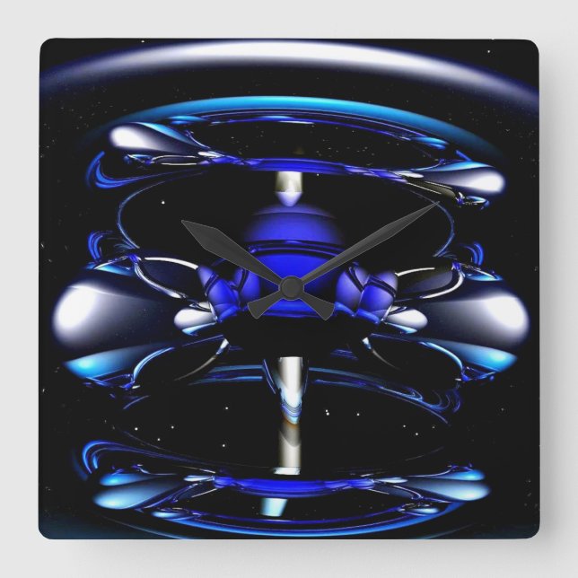 blue neon clock (Front)