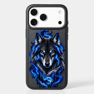 Blue Neon Wolf Phone Case – Fierce Wolf Wildl