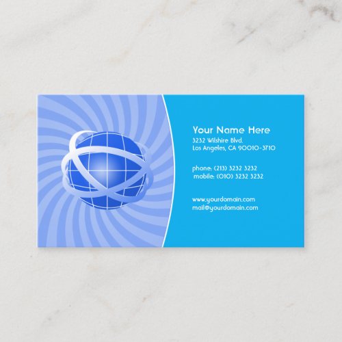 Blue Network Business Card