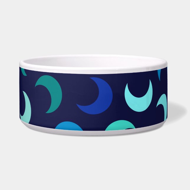 Blue New Moon Pattern Bowl (Front)