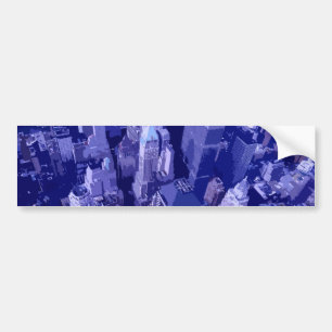 Blue New York Bumper Sticker