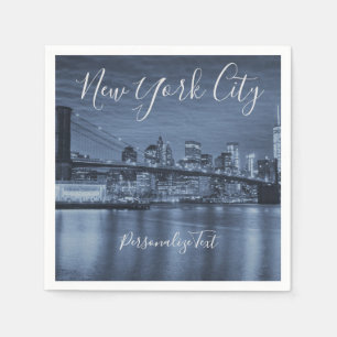 Blue New York City Napkins