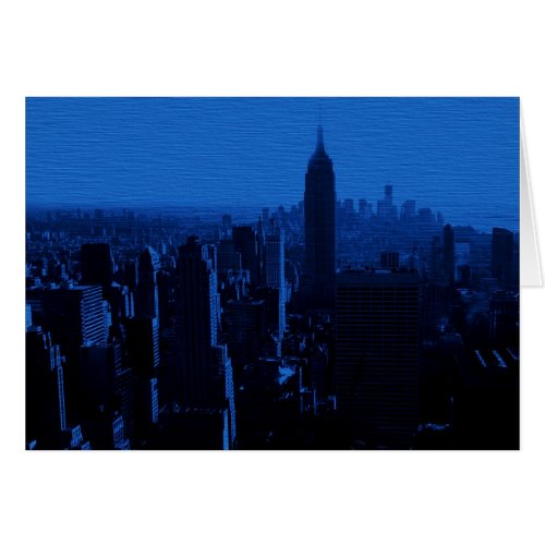 Blue New York City Night