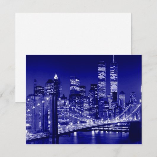 Blue New York City Night (Front/Back)