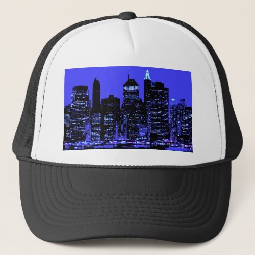 Blue New York City Trucker Hat