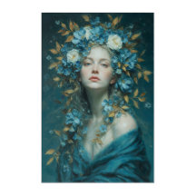 Blue Night Goddess – Acrylic Wall Art