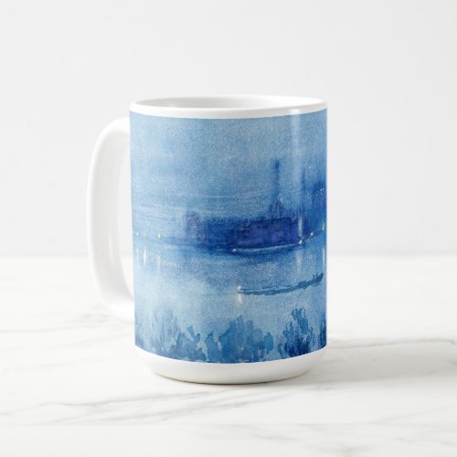 Blue Night London  Joseph Pennell Coffee Mug