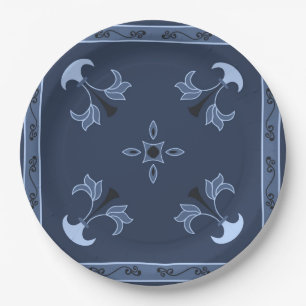 Blue Night Paper Plates