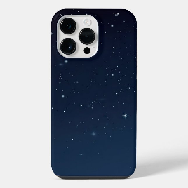 Blue Night Sky Iphone Case (Back)