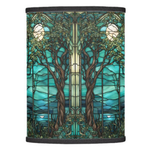 Blue Night Stained Glass Lamp