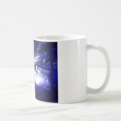 Blue Night Trees Coffee Mug