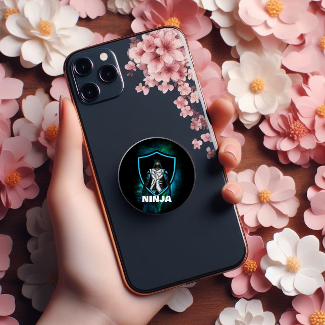 Blue NINJA Gaming Avatar Popgrip PopSocket  (Creator Uploaded)