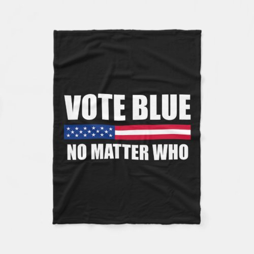 Blue No Problem Who Pro_democrat Anti_trump Statem Fleece Blanket