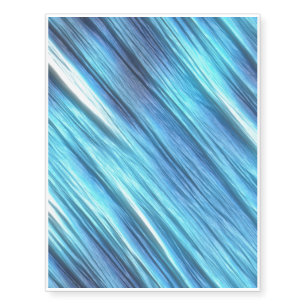 Blue Noise Rain Storm Temporary Tattoos