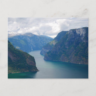 Blue Norwegian Fjord Dream Postcard
