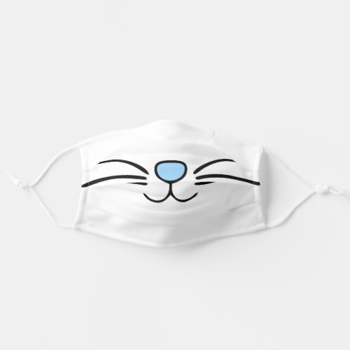BLUE NOSE AND WHISKERS BOYS ADULT CLOTH FACE MASK