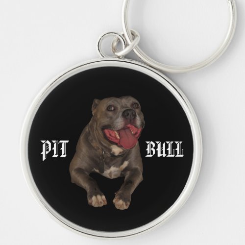 Blue Nose Pitbull Keychain