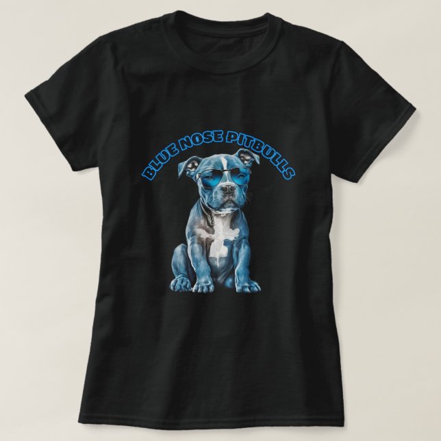 Blue Nose Pitbull T-Shirt (Design Front)