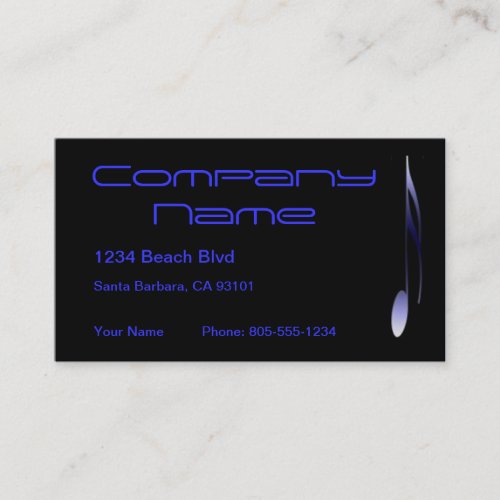 Blue note Business Card
