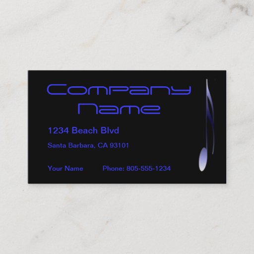 Customizable Blue note Business Card