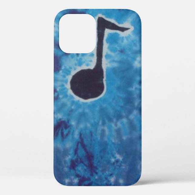 Blue Note Music Tie Dye PhatDyes Case-Mate iPhone Case (Back)