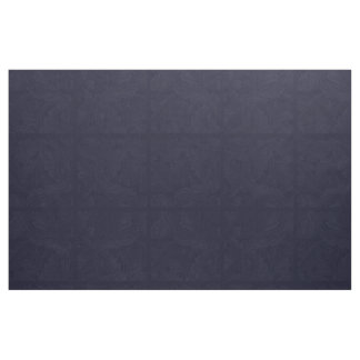 Blue Nouveau Brocade Leaf Pattern Fabric