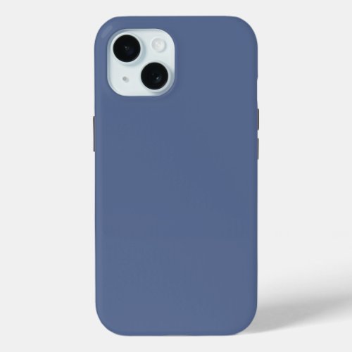 Blue Nova Solid Color iPhone 15 Case