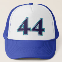Number 44 Hats & Caps | Zazzle