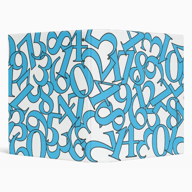 Blue Numbers Binder (Background)