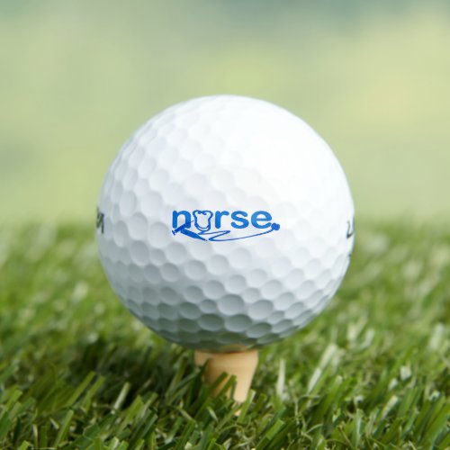 Blue Nurse Appreciation Nursing Symbols Golf Balls