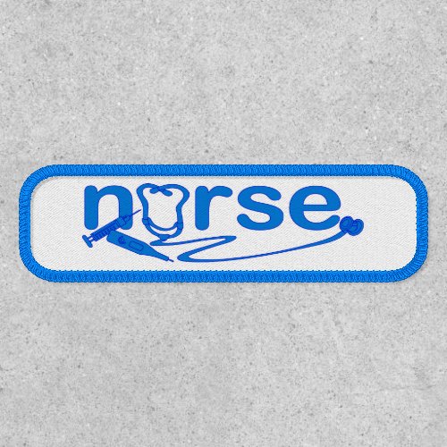 Blue Nurse Appreciation Nursing Symbols Patch