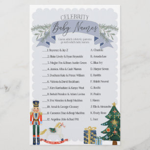 blue nutcracker celebrity baby names shower game