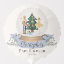 Blue Nutcracker Christmas Baby Shower Decor Balloon