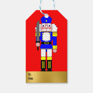 Blue Nutcracker Gift Tags