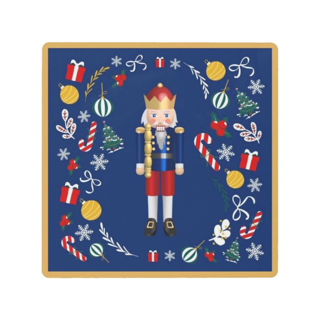 Blue Nutcracker Metal Print (Front)