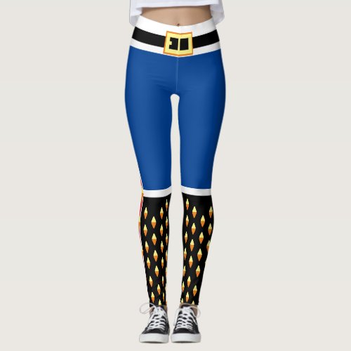 Blue Nutcracker Toy Soldier Costume Leggings