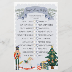 blue nutcracker would mom rather baby shower game