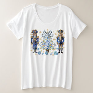 Blue Nutcrackers and Christmas Tree T-Shirt