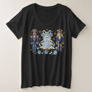 Blue Nutcrackers and Christmas Tree T-Shirt