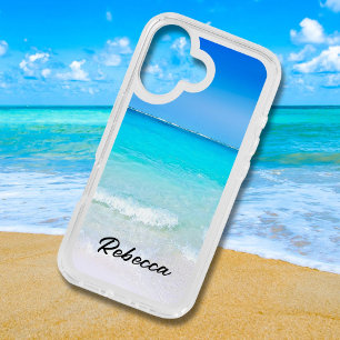 Blue Ocean Aqua Sea Sky Vacation Travel iPhone 16 Case
