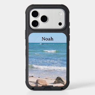 Blue Ocean Beach Photo Nature Scene Name iPhone 17 Pro Max Case